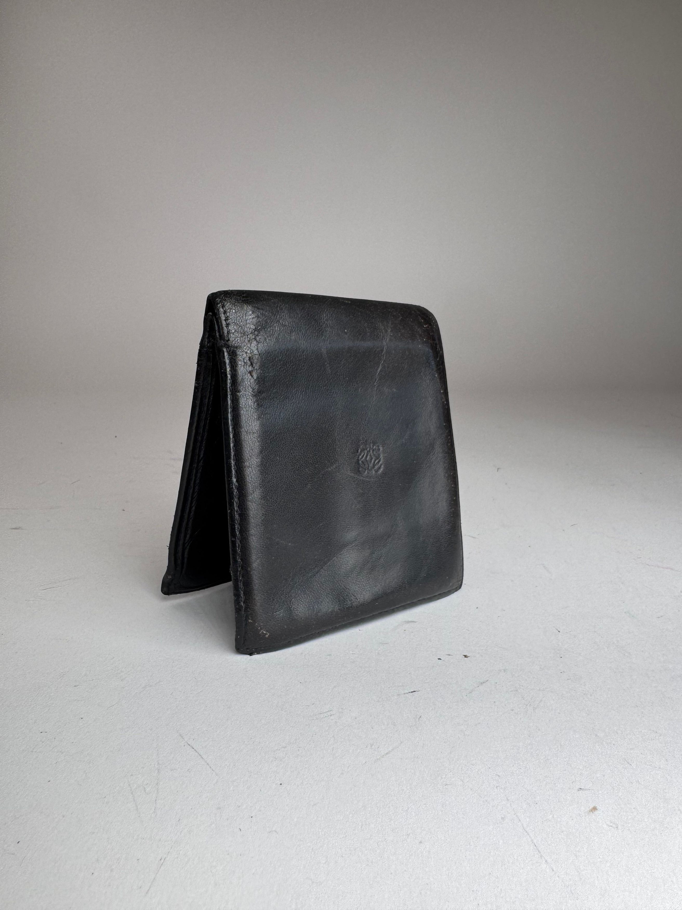 Loewe Vintage Madrid Flapable Leather wallet Black Size ONE SIZE - 1 Thumbnail