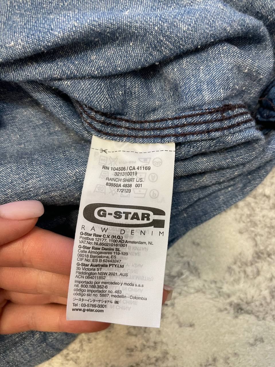 G-Star Vintage G-Star RAW Regular Casual Long Sleeve Denim Shirt Size US L / EU 52-54 / 3 - 12 Thumbnail