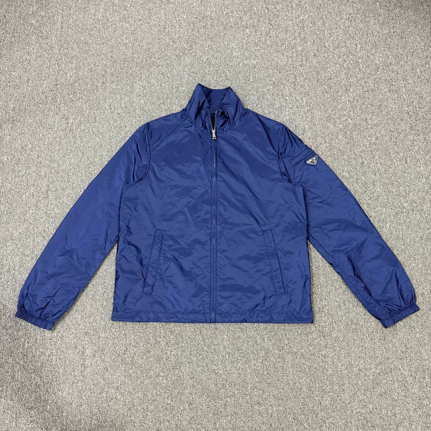 Prada Blue Lightweight Zip-Up Jacket Size US M / EU 48-50 / 2 - 1 Thumbnail