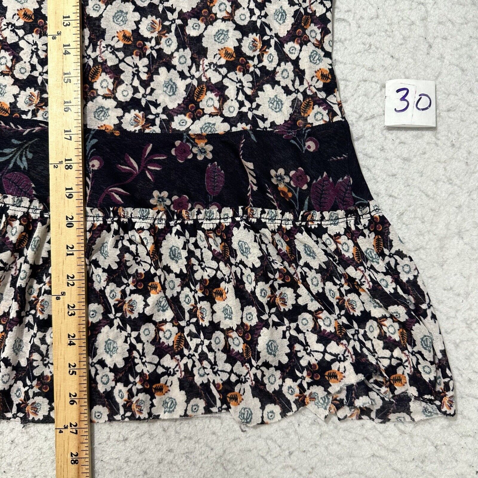 Free People Free People Small Isabelle Swing Tunic Boho Floral Blouse Size S / US 4 / IT 40 - 9 Thumbnail