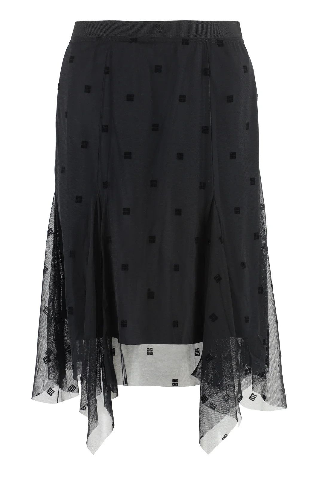 Givenchy o1w1db10325 Knee Lenght Tulle Skirt in Black Size 27" / US 4 / IT 40 - 1 Thumbnail