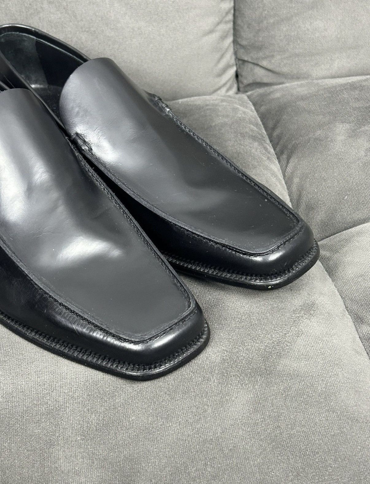 Prada Prada black leather loafers Size US 12 / EU 45 - 8 Thumbnail