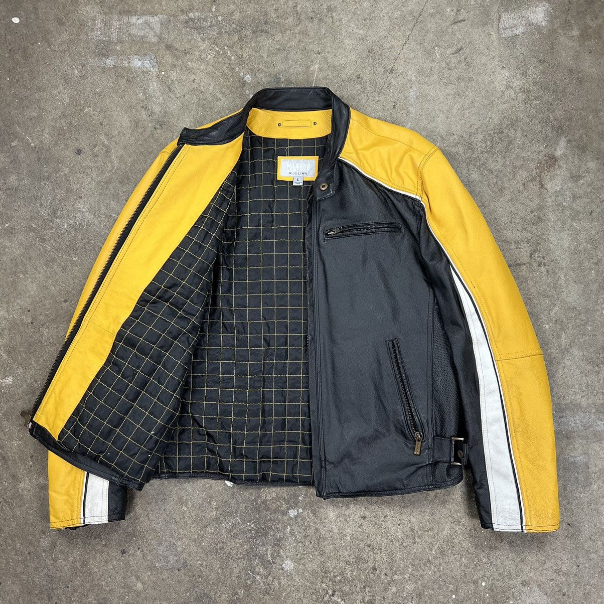 Vintage × Wilsons Leather Black and Yellow Wilson’s Leather Jacket Size US L / EU 52-54 / 3 - 2 Thumbnail