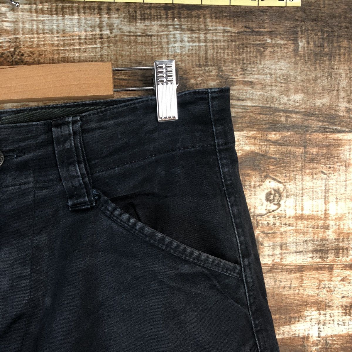 Japanese Brand DL Genba Dark Blue Cargo Multipocket Pants #C716 Size US 28 / EU 44 - 5 Thumbnail