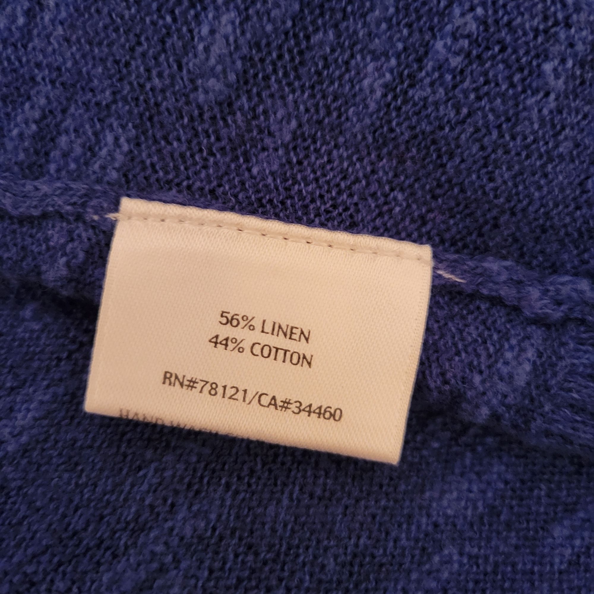Eileen Fisher Eileen Fisher Petite S Open Front Cardigan Blue Linen Cotton Size S / US 4 / IT 40 - 3 Thumbnail