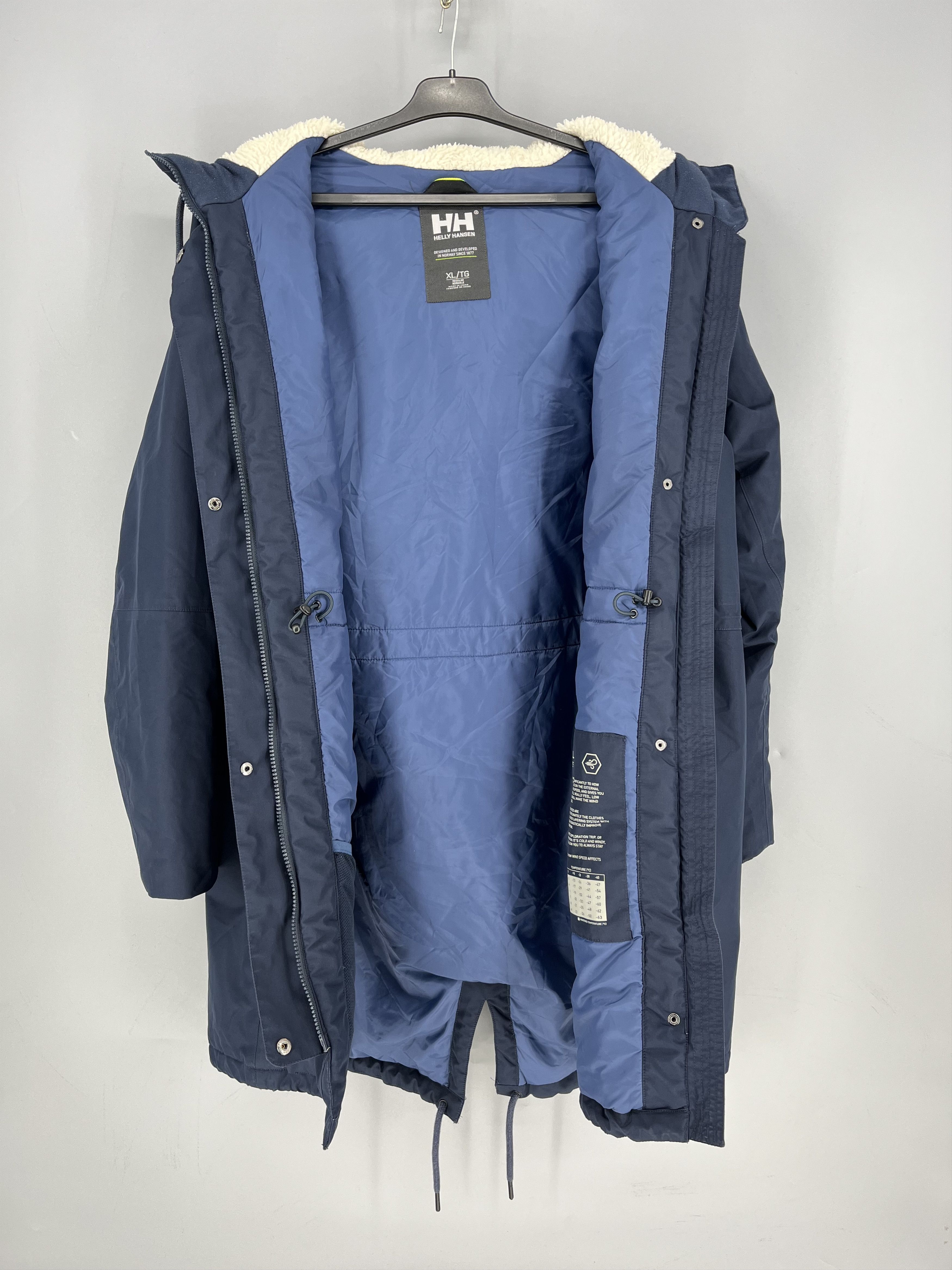 Helly Hansen Helly Hansen Men’s Blue Parka Waterproof Wind Chill Cold Size US XL / EU 56 / 4 - 8 Thumbnail