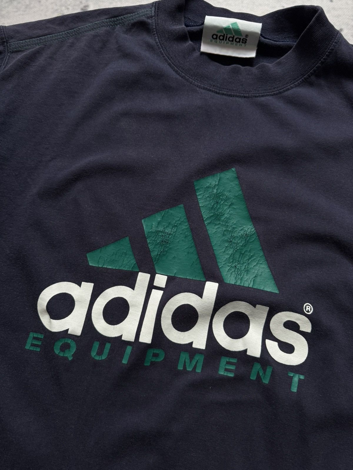 Adidas × Vintage Adidas Equipment 90s vintage tee big logo Size US L / EU 52-54 / 3 - 6 Thumbnail