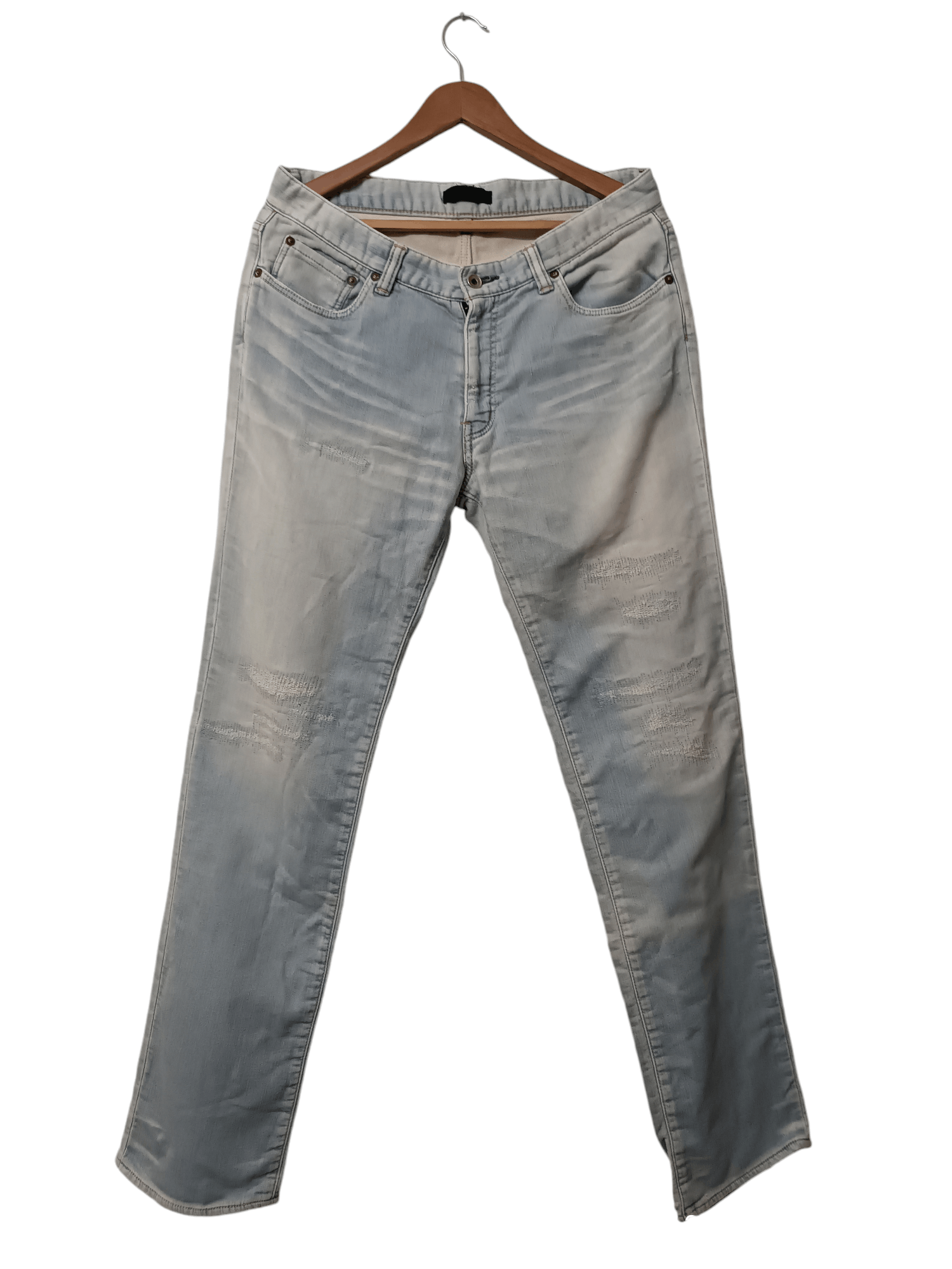 Japanese Brand Junhashimoto slight distressing light wash Size US 36 / EU 52 - 1 Thumbnail