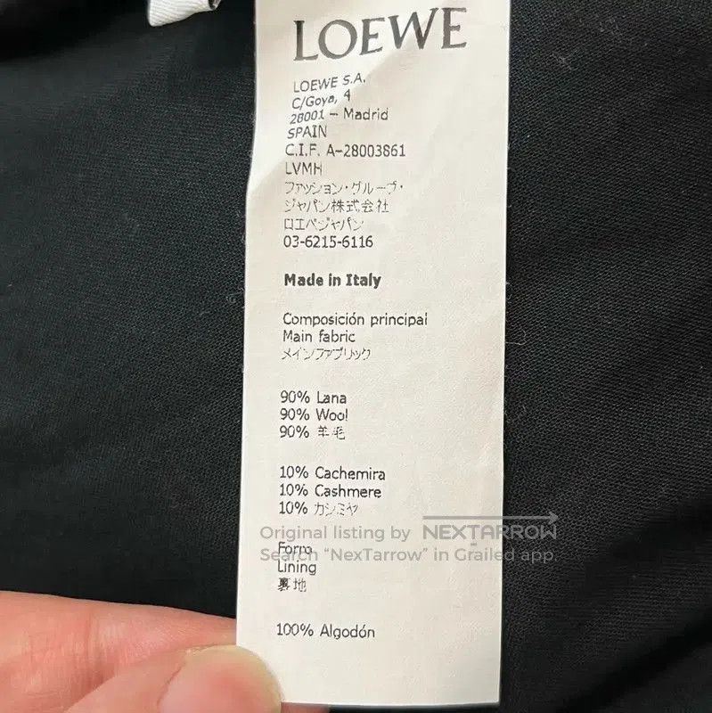 Loewe Loewe Women's Navy Wool Coat . Size L / US 10 / IT 46 - 4 Thumbnail