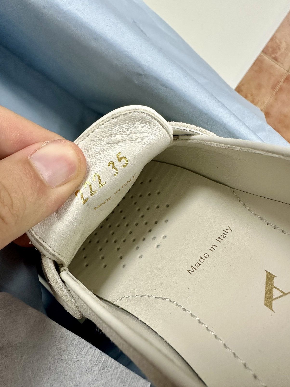 Prada Prada Triangle Logo Suede Loafers Beige - 35 Size US 5 / IT 35 - 8 Thumbnail
