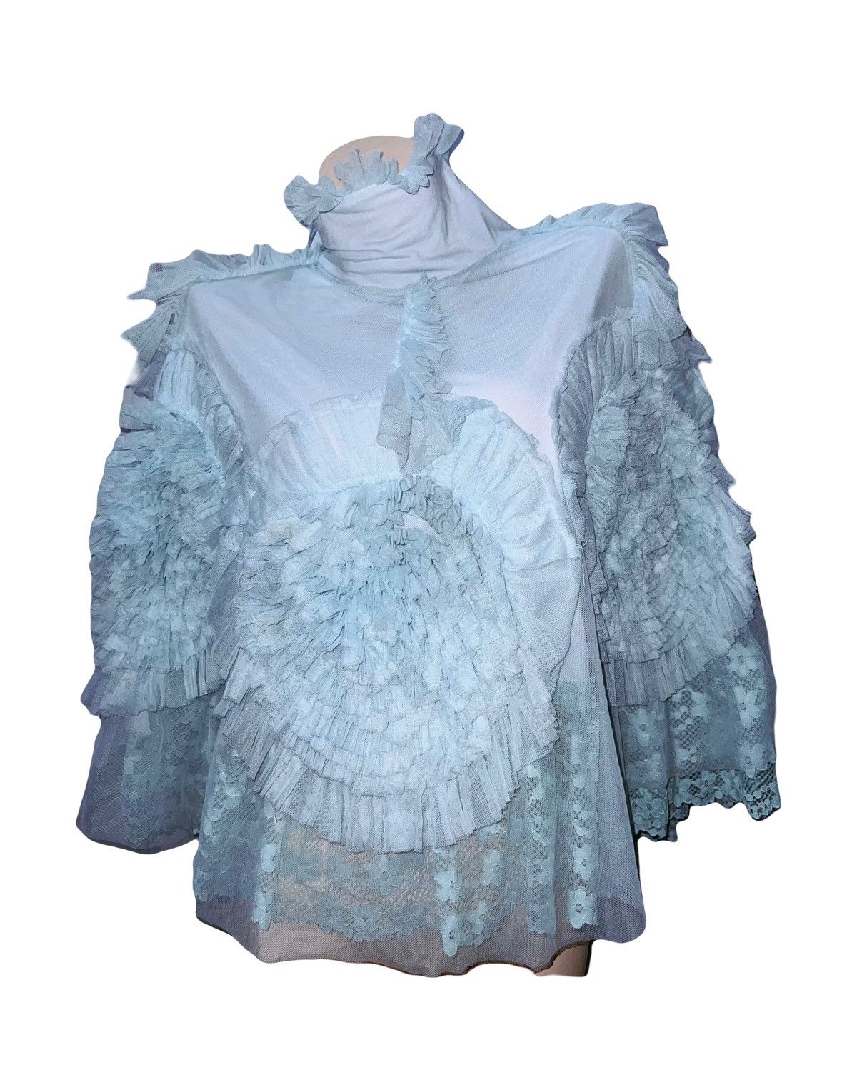 Japanese Brand Dollcake lace chiffon Princess cape👸🏻🧝🏻‍♀️ Size ONE SIZE - 1 Thumbnail