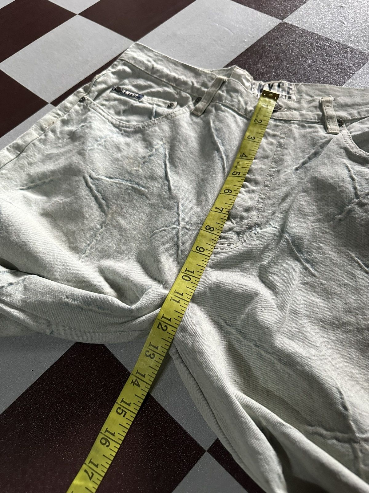 Issey Miyake Enyce thunder design denim jeans Size US 34 / EU 50 - 13 Thumbnail