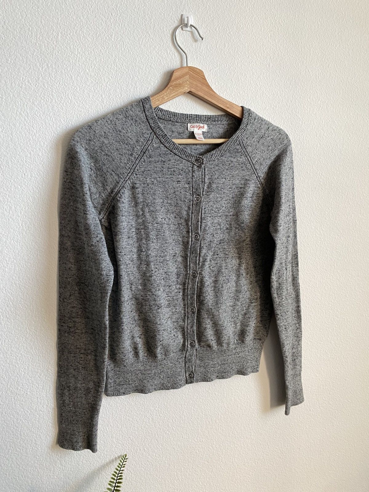 Other Knit Grey Cardigan Sweater Size XL / US 12-14 / IT 48-50 - 2 Thumbnail