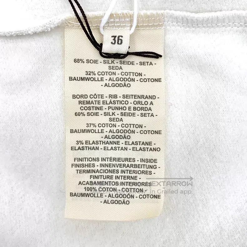 Hermes Hermes Ivory H Embroidered Cotton Jersey Raglan Sleeve Swe Size XS / US 0-2 / IT 36-38 - 8 Thumbnail