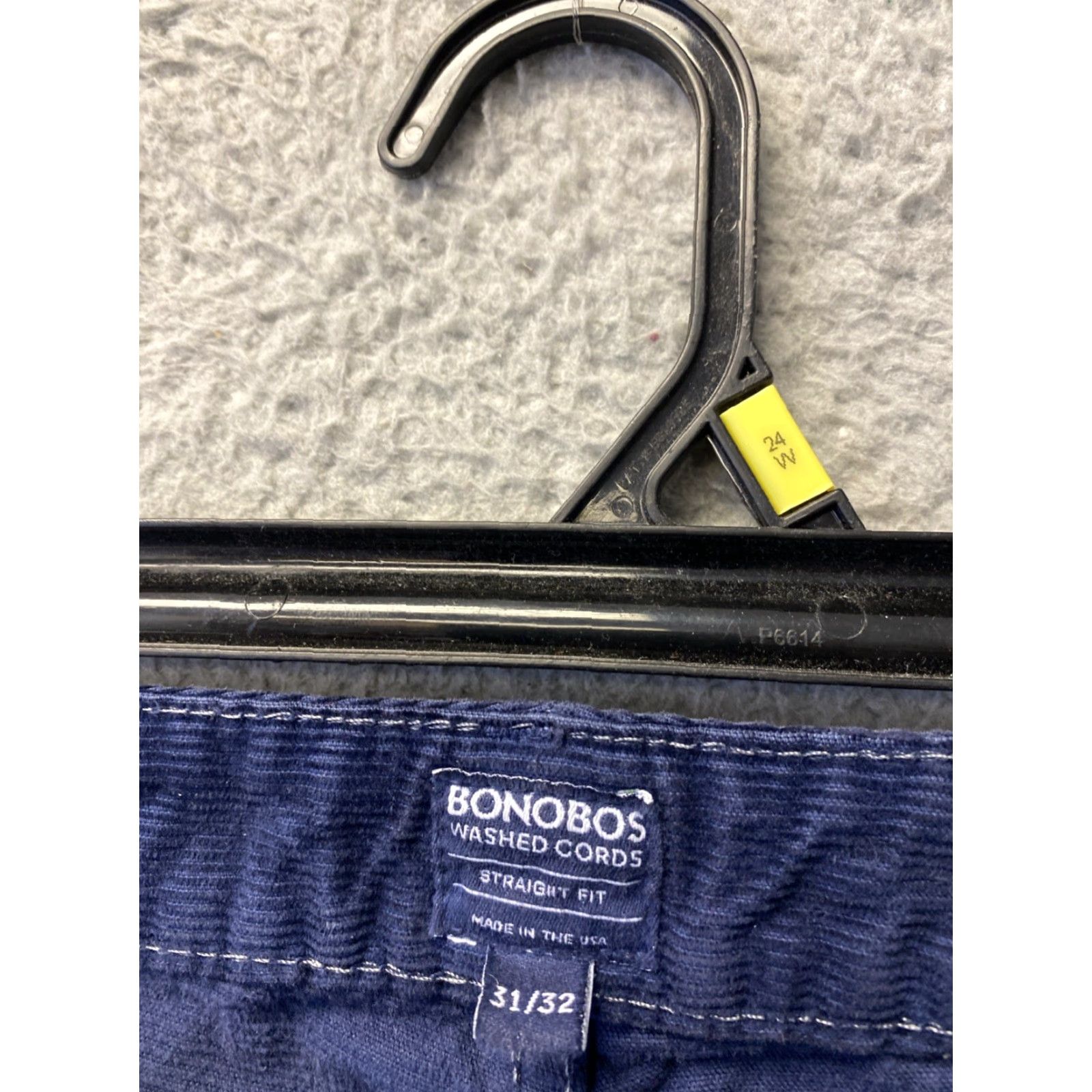 Bonobos Bonobos Corduroy Pants Men’s 31x32 Navy Straight Casual 5-Pocket Mens Size US 31 - 3 Thumbnail