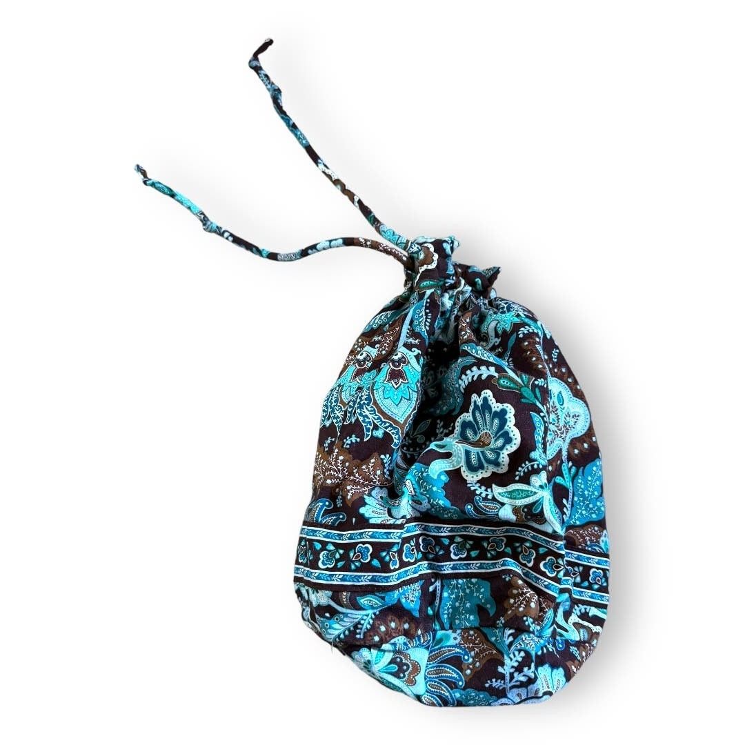Vera Bradley Vera Bradley Java Blue Brown Paisley Ditty Bag Wet Plastic Size ONE SIZE - 4 Thumbnail
