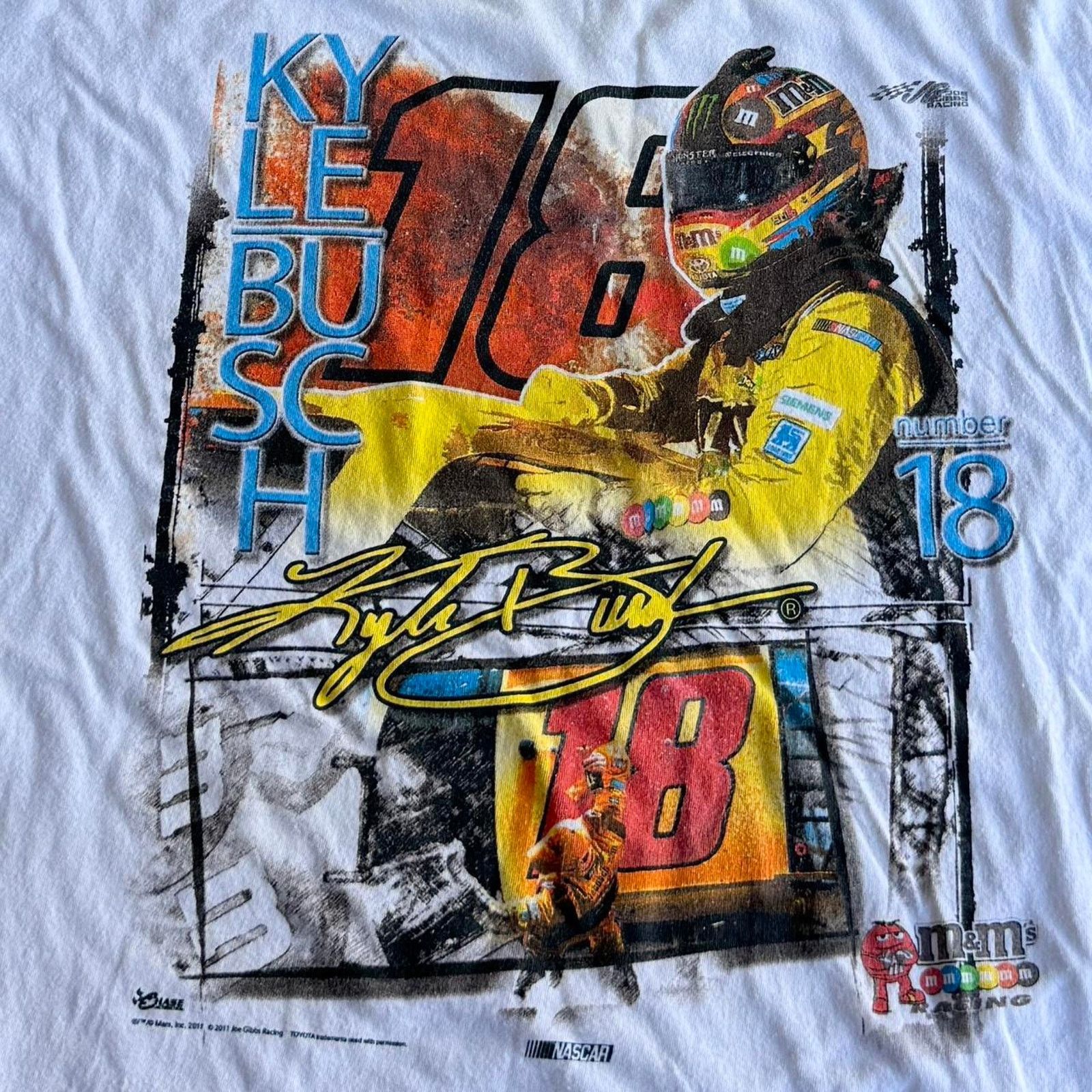 Chase Authentics × NASCAR × Vintage Vintage Y2K Nascar Racing M&M’s Chase Authentics Shirt Size US XL / EU 56 / 4 - 3 Thumbnail