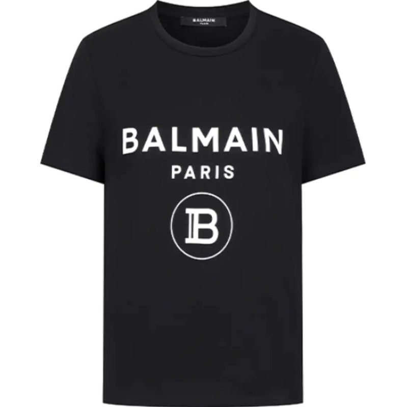 Balmain Balmain Black Cotton Short Sleeve T-Shirt 0089 Size US S / EU 44-46 / 1 - 1 Thumbnail
