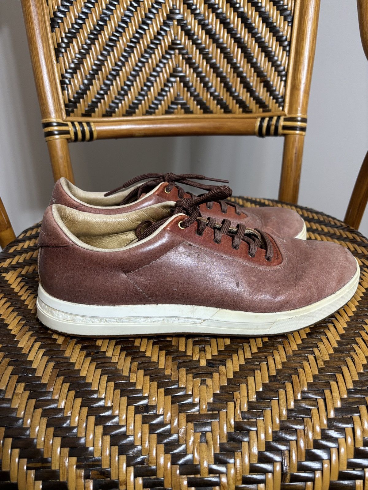 Adidas Adidas Adipure Golf Shoes 10 Brown Leather Spikeless Sneaker Size US 10 / EU 43 - 1 Thumbnail