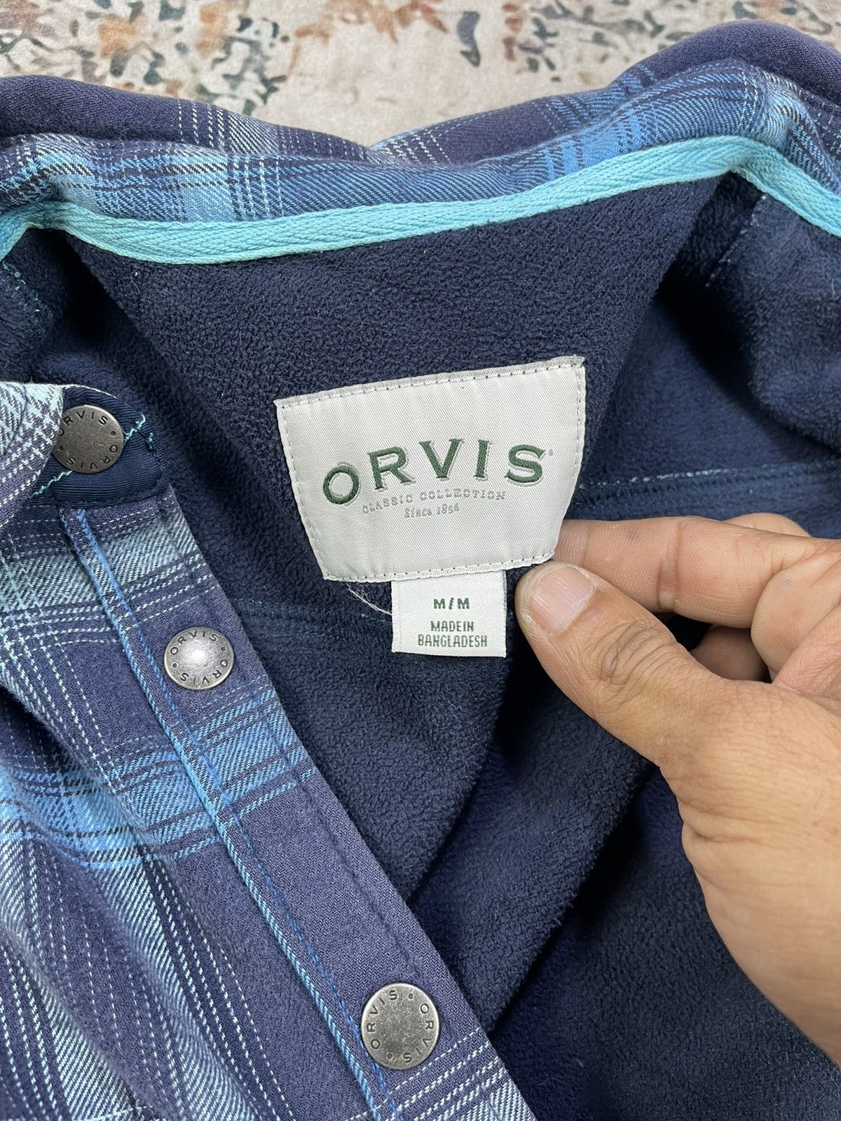 Orvis ORVIS Nova Flannel Shacket Fleece Lined Plaid Snap Size M / US 6-8 / IT 42-44 - 13 Thumbnail