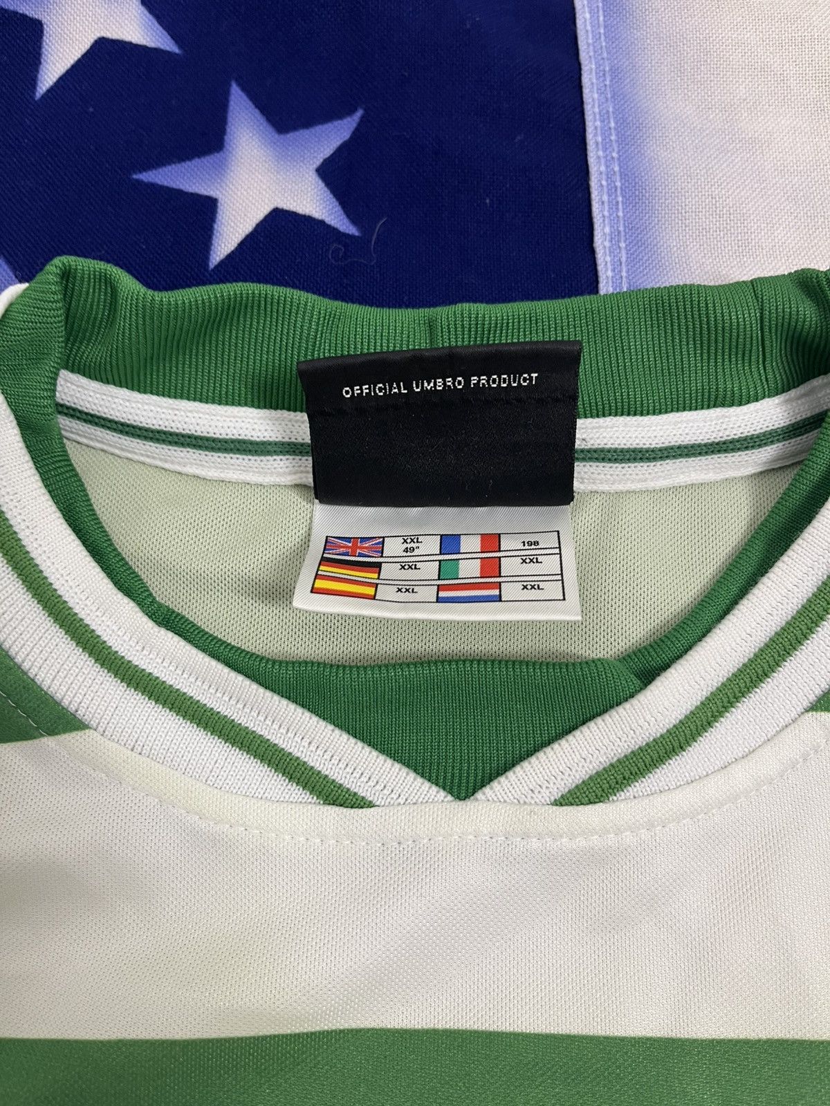 Umbro VTG 2000s Umbro Celtic Glasgow NTL Soccer Jersey Green White Size US XXL / EU 58 / 5 - 5 Thumbnail