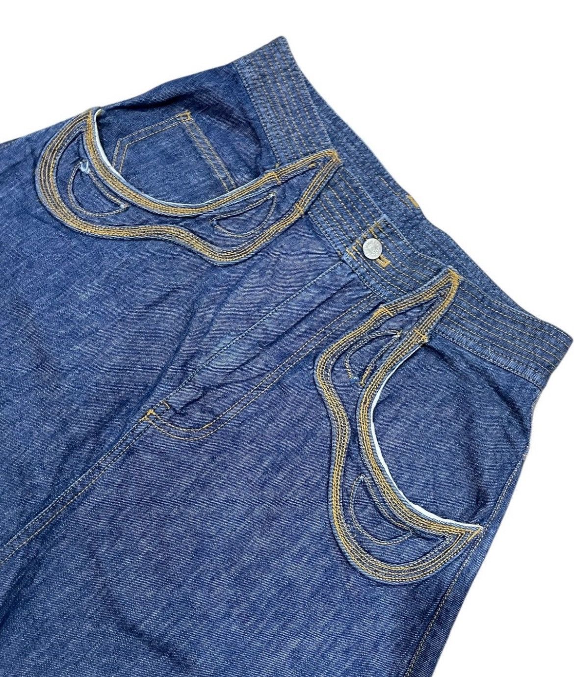 Tsumori Chisato Tsumori Chisato Issey Miyake Drop Crotch Dancer Denim Size US 29 - 5 Thumbnail