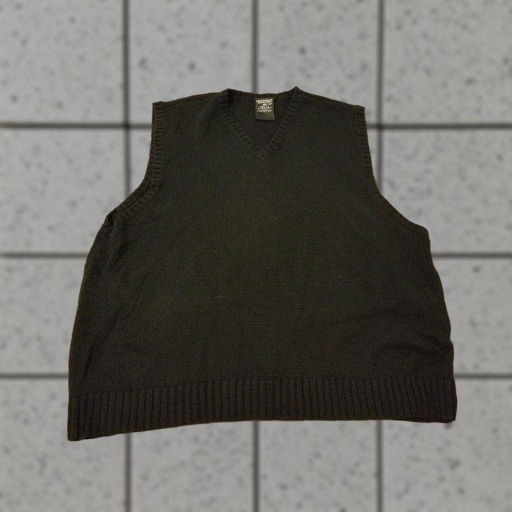 Polo Ralph Lauren VINTAGE Polo Ralph Lauren Vest Sweater 2XL Black Cotton Polo Ralph Lauren Mens Polo Shirt Vest Size US XXL / EU 58 / 5 - 1 Thumbnail