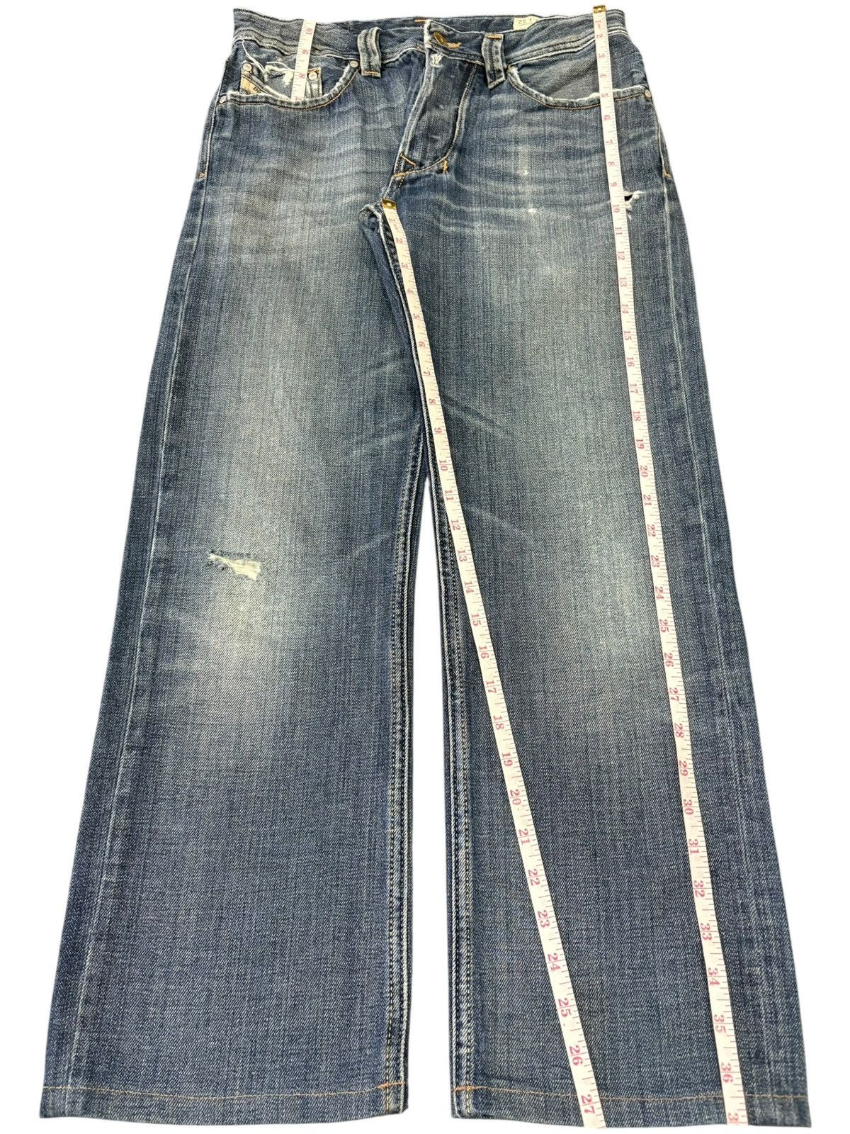 Diesel Vintage Diesel Larkee Blue Wash Distress Loose Jeans Size US 30 / EU 46 - 8 Thumbnail