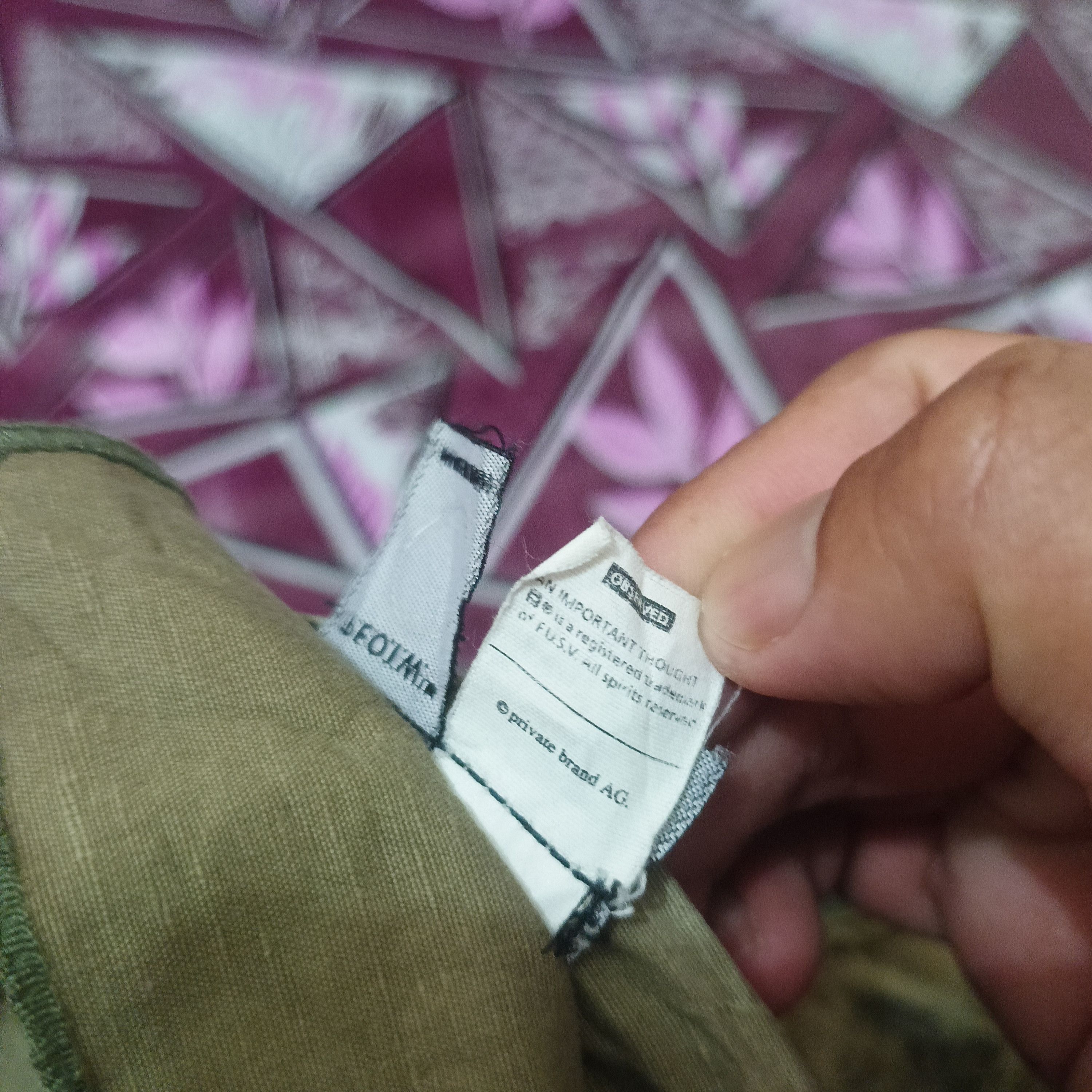 Japanese Brand rare💥 Japan private brand AG by designer's bomb cargo pants Size US 37 - 11 Thumbnail