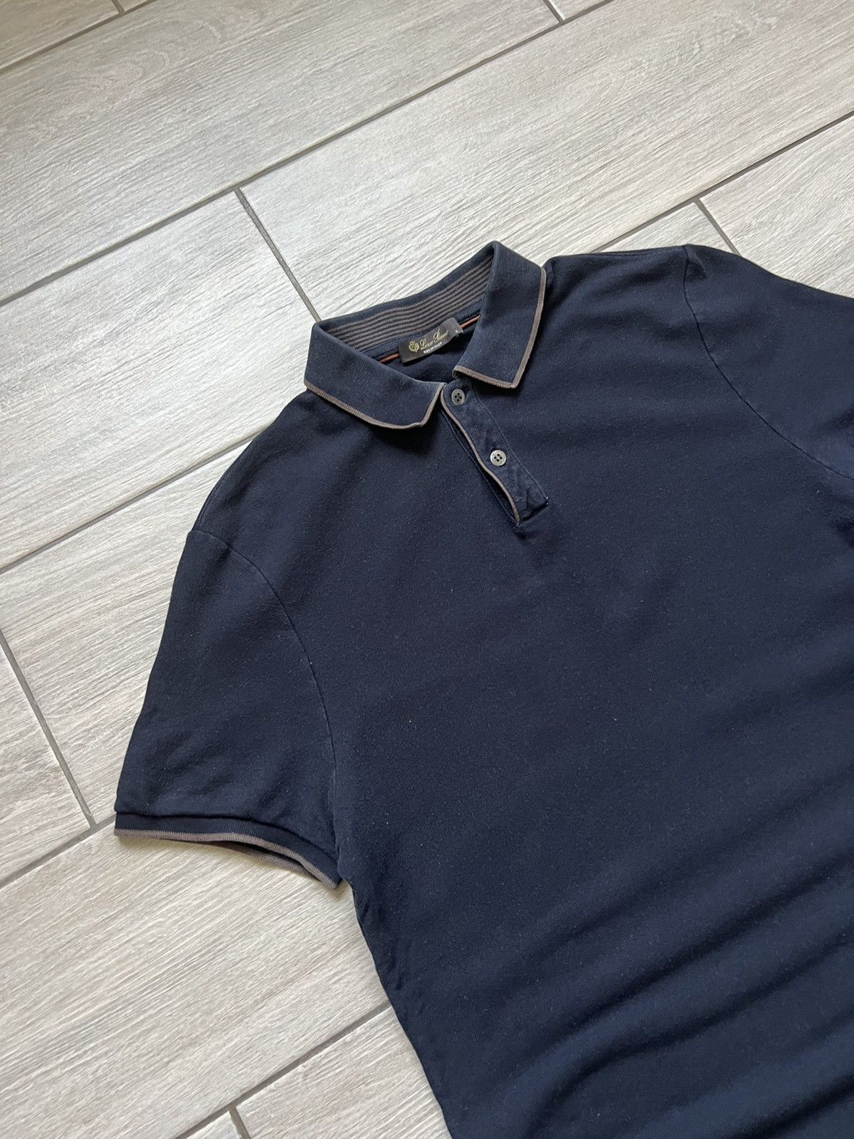 Loro Piana Blue Loro Piana Polo Old Money Size US L / EU 52-54 / 3 - 3 Thumbnail