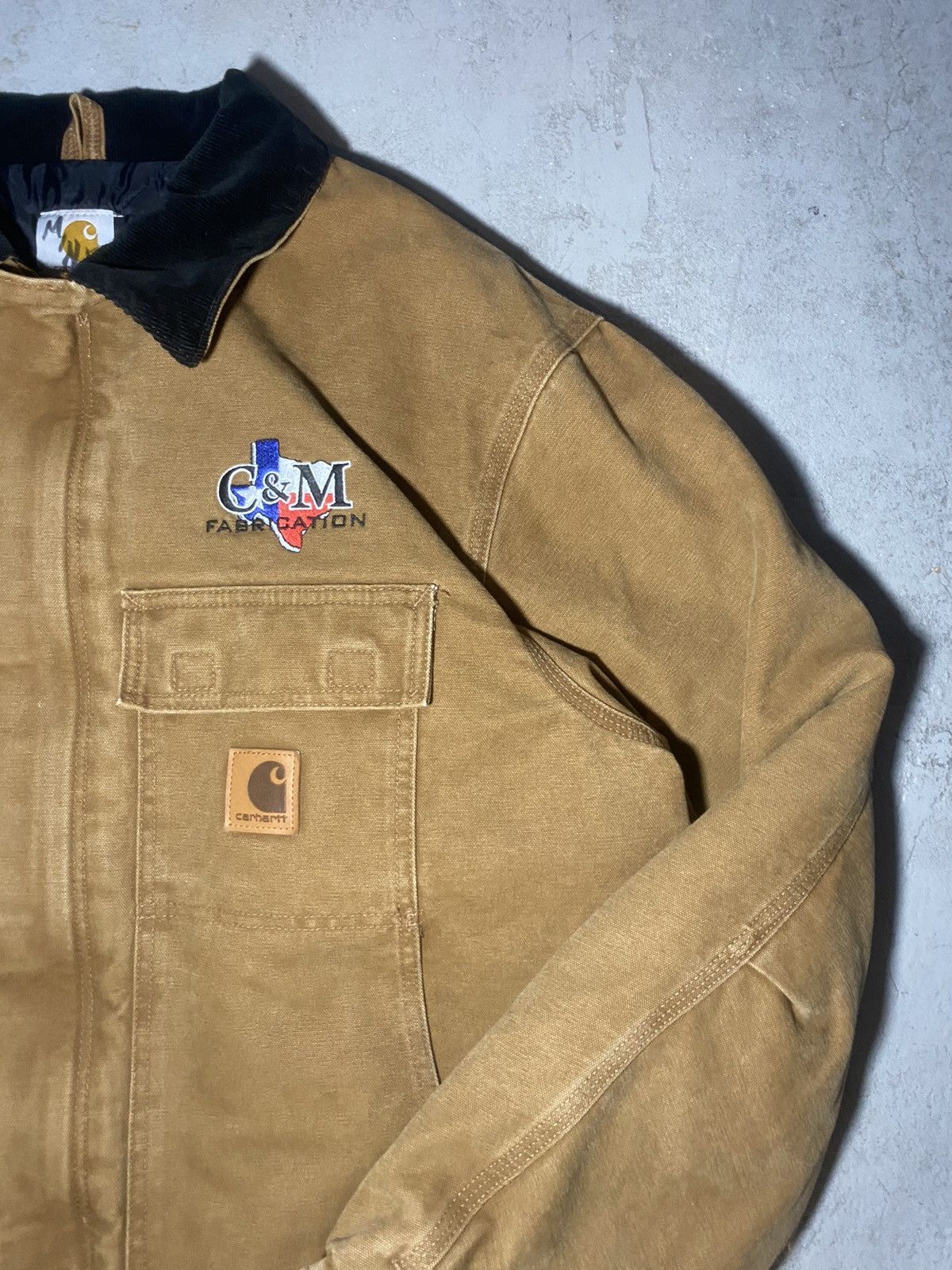 Carhartt Vintage 90s Carhartt Arctic Chore canvas brown jacket Size US XL / EU 56 / 4 - 3 Thumbnail
