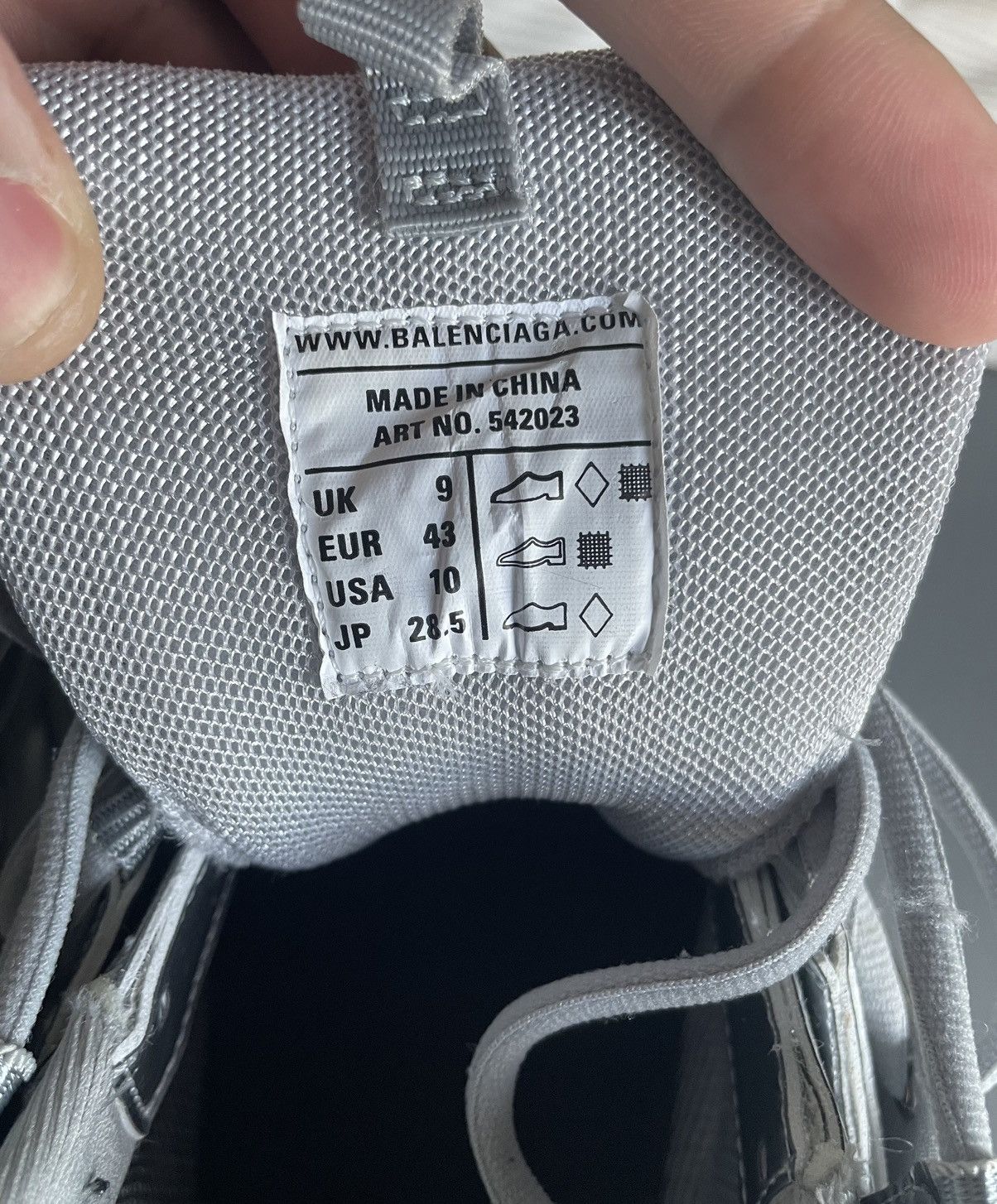 Balenciaga Balenciaga silver track sneakers Size US 10 / EU 43 - 2 Thumbnail