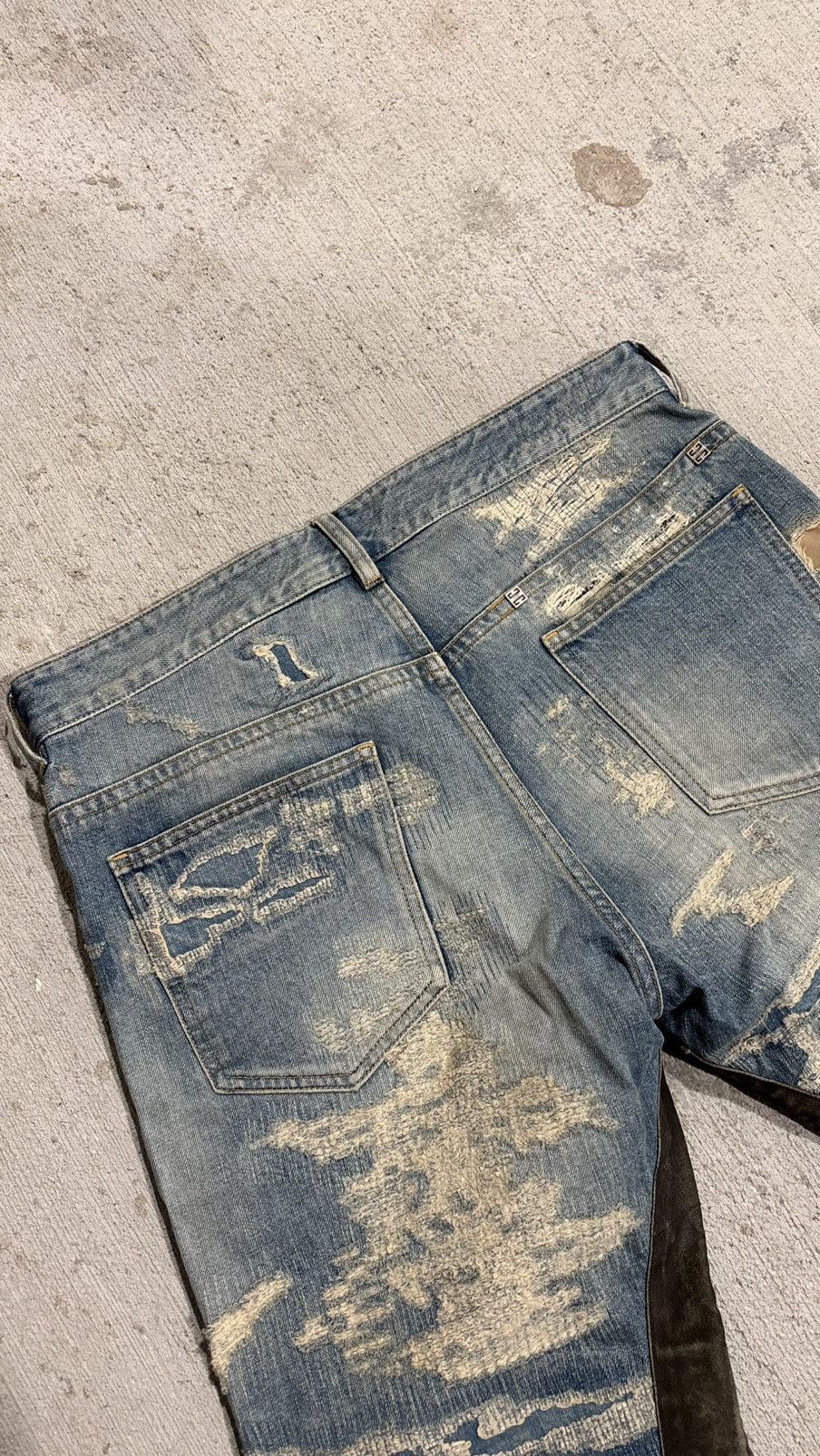 Givenchy Givenchy Moleskin Boro Denim Size US 33 - 14 Thumbnail