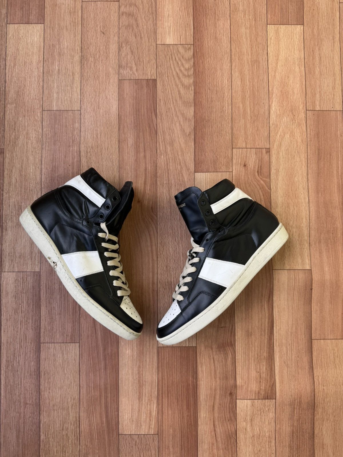 Saint Laurent Paris Saint Laurent SL/01H hightop sneakers Size US 7.5 / EU 40-41 - 2 Thumbnail