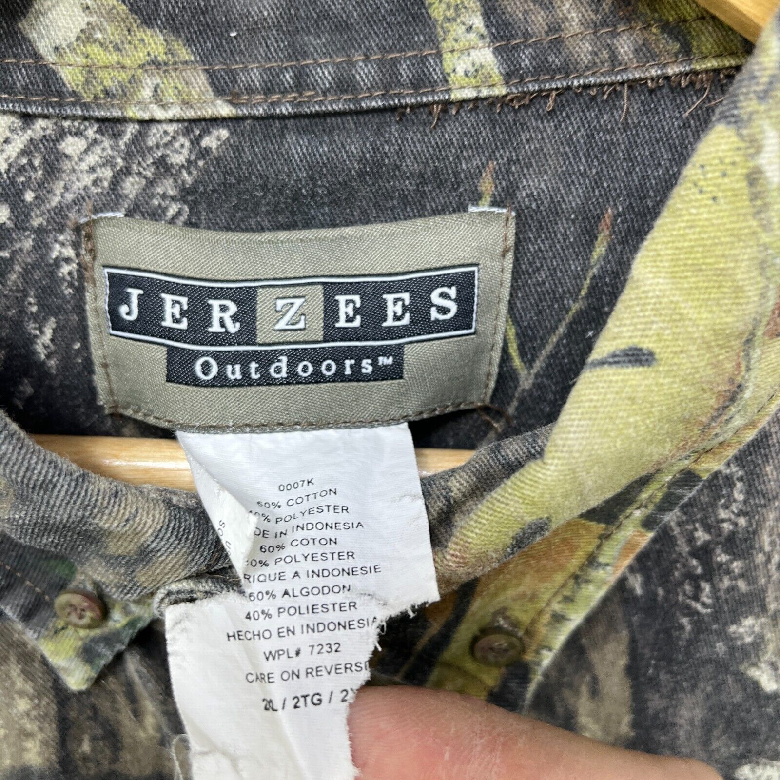 Realtree × Vintage Vintage Realtree Camo Jersey Button-Up Long Sleeve Shirt 2XL Size US XXL / EU 58 / 5 - 4 Thumbnail