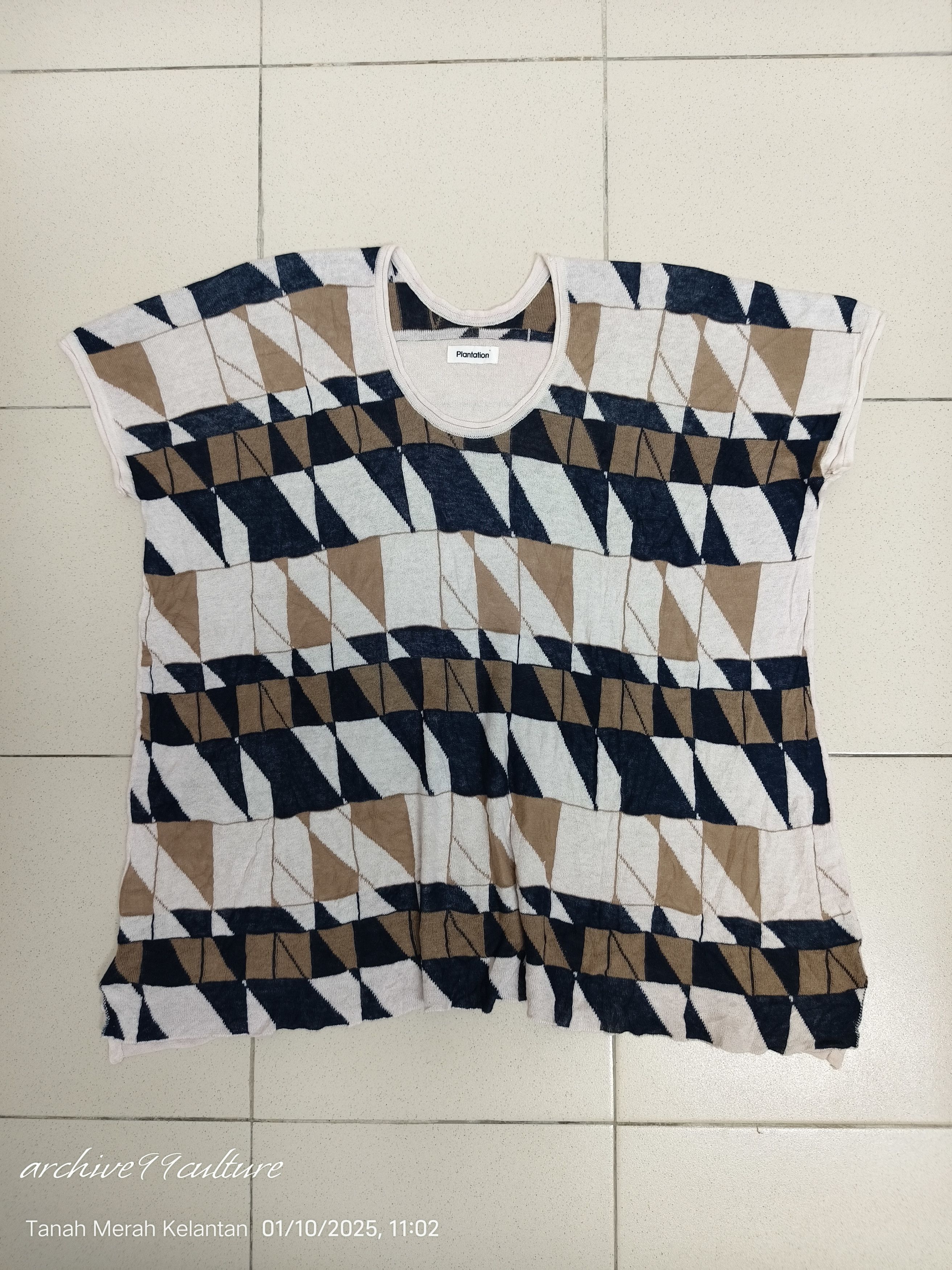 Issey Miyake AW2000 Plantation Issey Miyake geometric pattern shirt Size M / US 6-8 / IT 42-44 - 7 Thumbnail