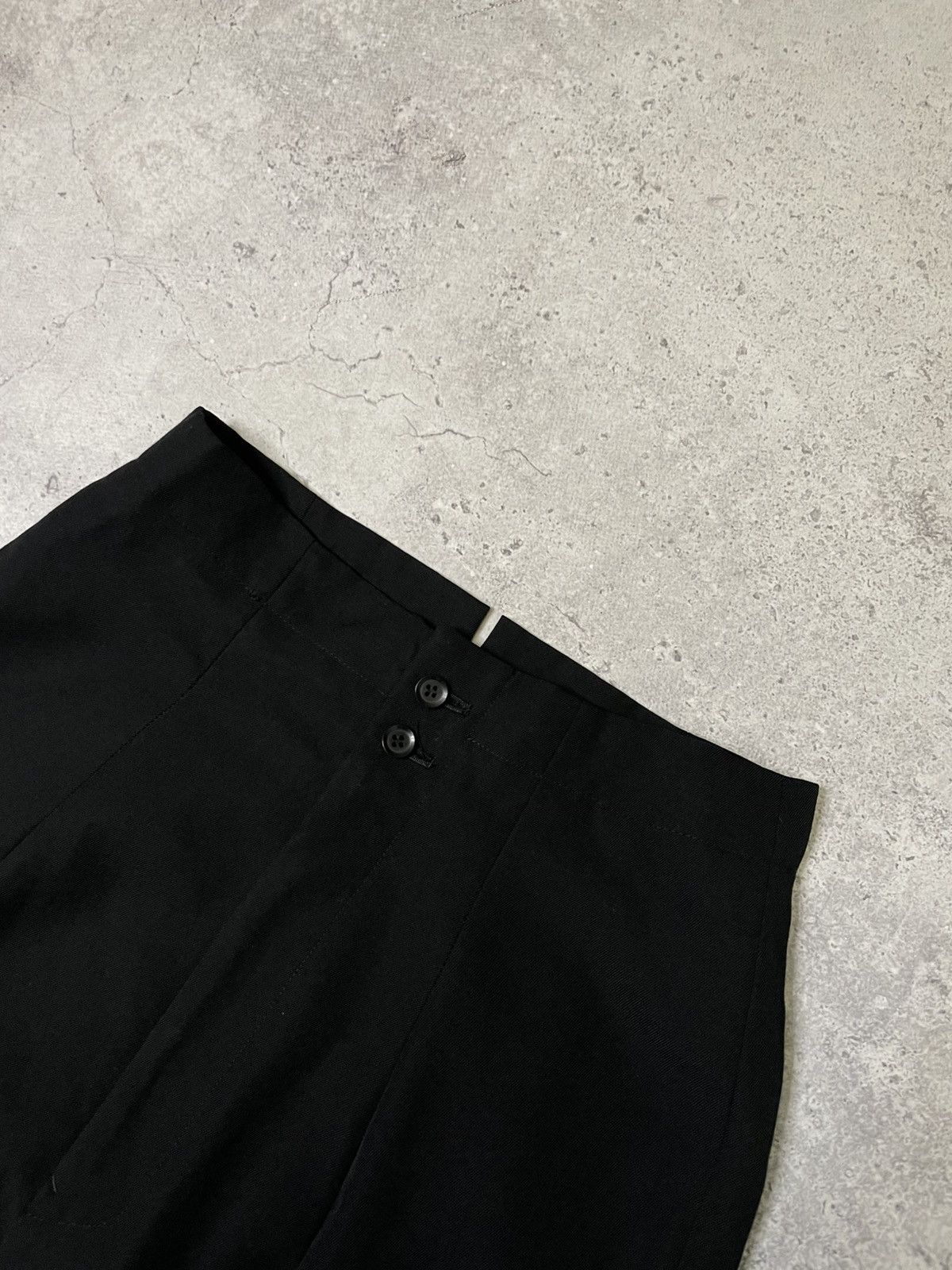 Yohji Yamamoto Archive Yohji Yamamoto Pour Homme Wool Black Antique Pants Size US 32 / EU 48 - 6 Thumbnail