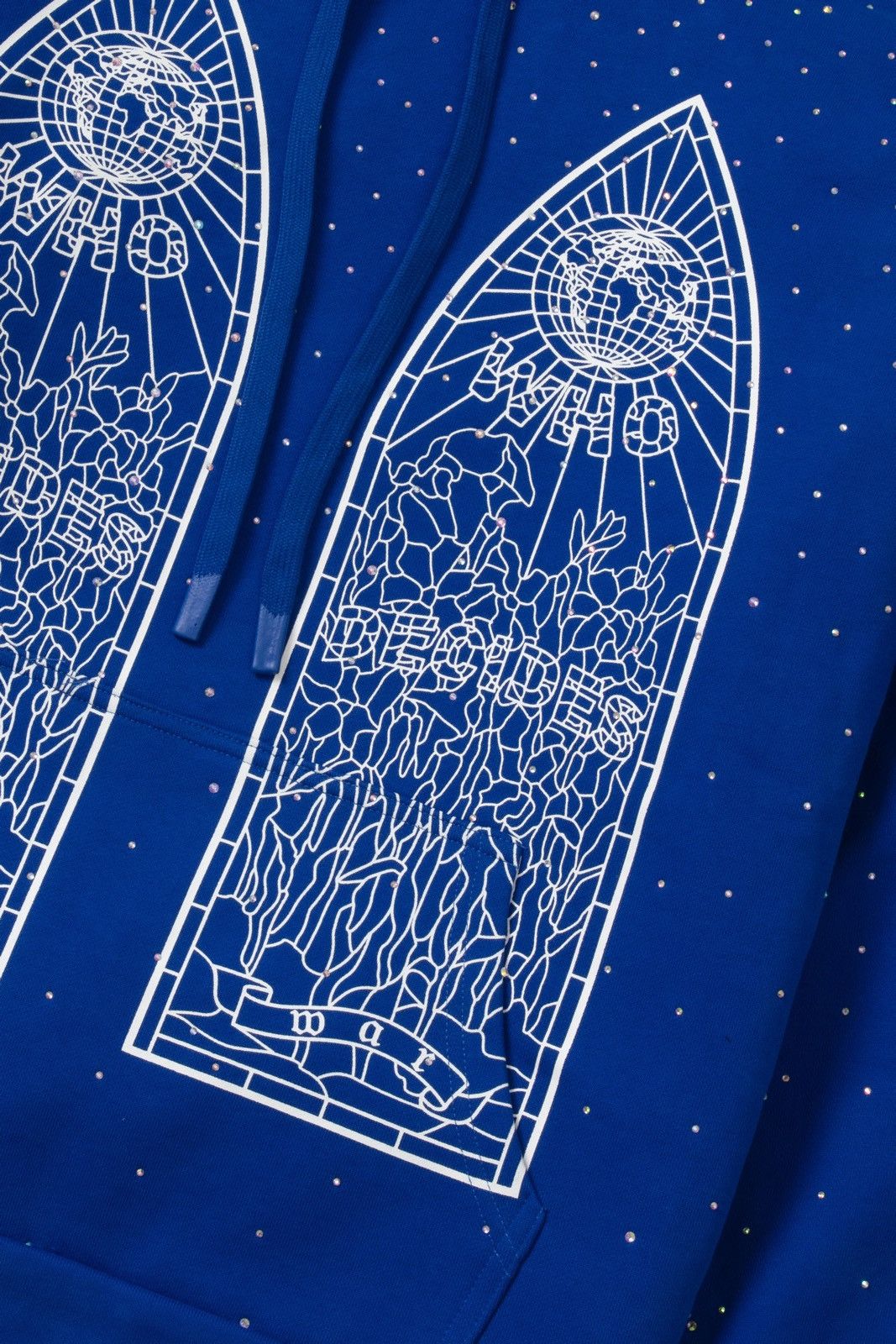 Who Decides War Who decodes war hoodie ‘’Rhinestones’’ Size US M / EU 48-50 / 2 - 4 Thumbnail