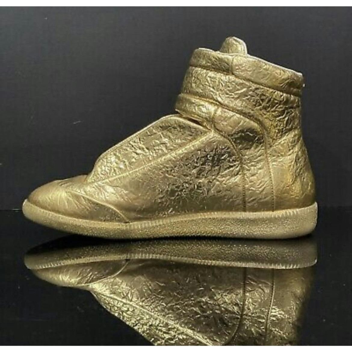 Maison Margiela Maison Margiela Metallic Gold Cracked Future High Size US 10 / EU 43 - 5 Thumbnail