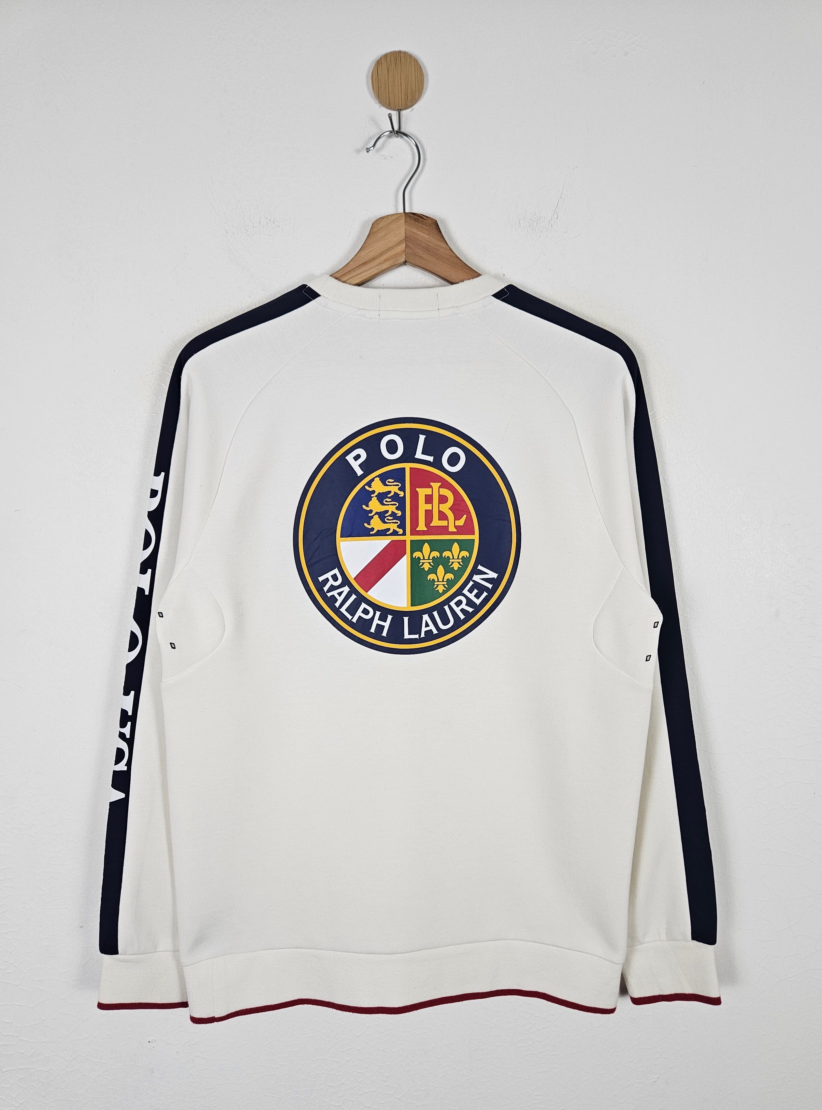 Polo Ralph Lauren × Vintage Vintage 90s Polo Ralph Lauren USA Cookie Patch Sweatshirt Size US S / EU 44-46 / 1 - 2 Thumbnail