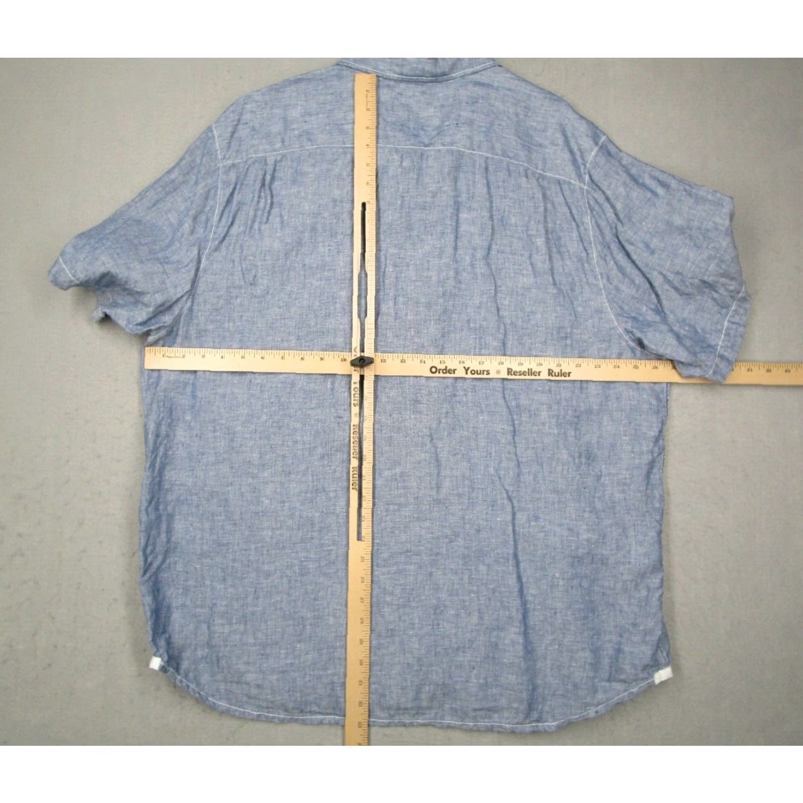Tommy Bahama VINTAGE Tommy Bahama Shirt Mens 2XL Short Sleeve Blue Linen Hawaiian Marlin Logo Size US XXL / EU 58 / 5 - 6 Thumbnail
