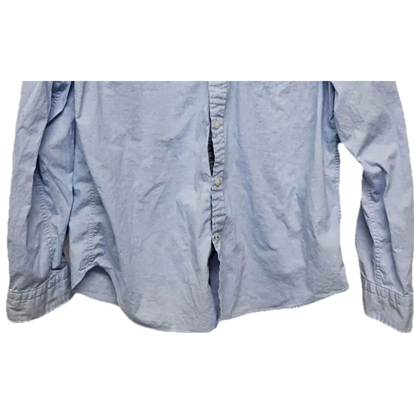 Nautica Nautica Button-Up Shirt Men Large Light Blue Long Sleeve Classic Fit Stretch Button-Down Shirt Size US L / EU 52-54 / 3 - 3 Thumbnail