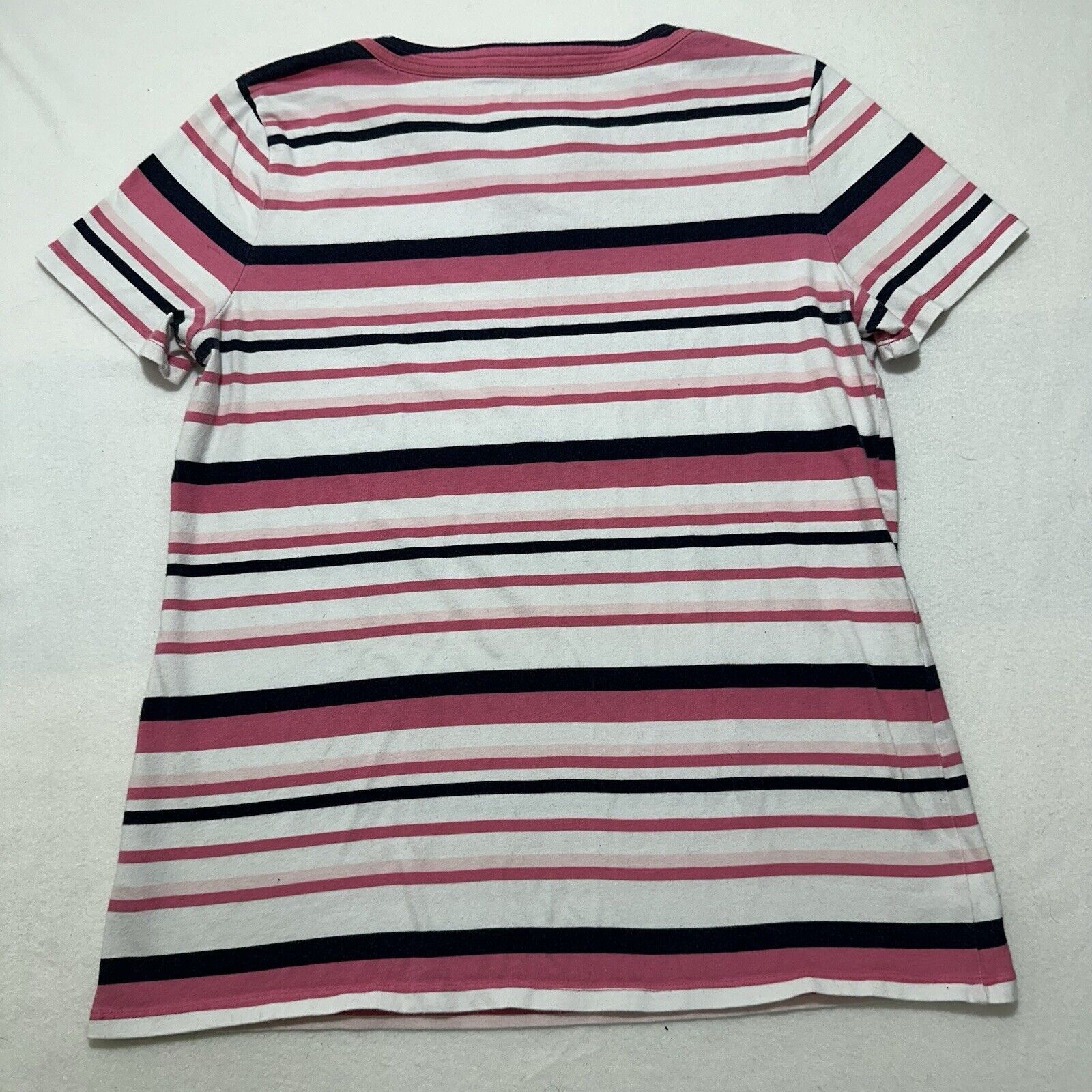 Other Talbots Medium White Pink Black Striped Short Sleeve T Shirt Size M / US 6-8 / IT 42-44 - 10 Thumbnail