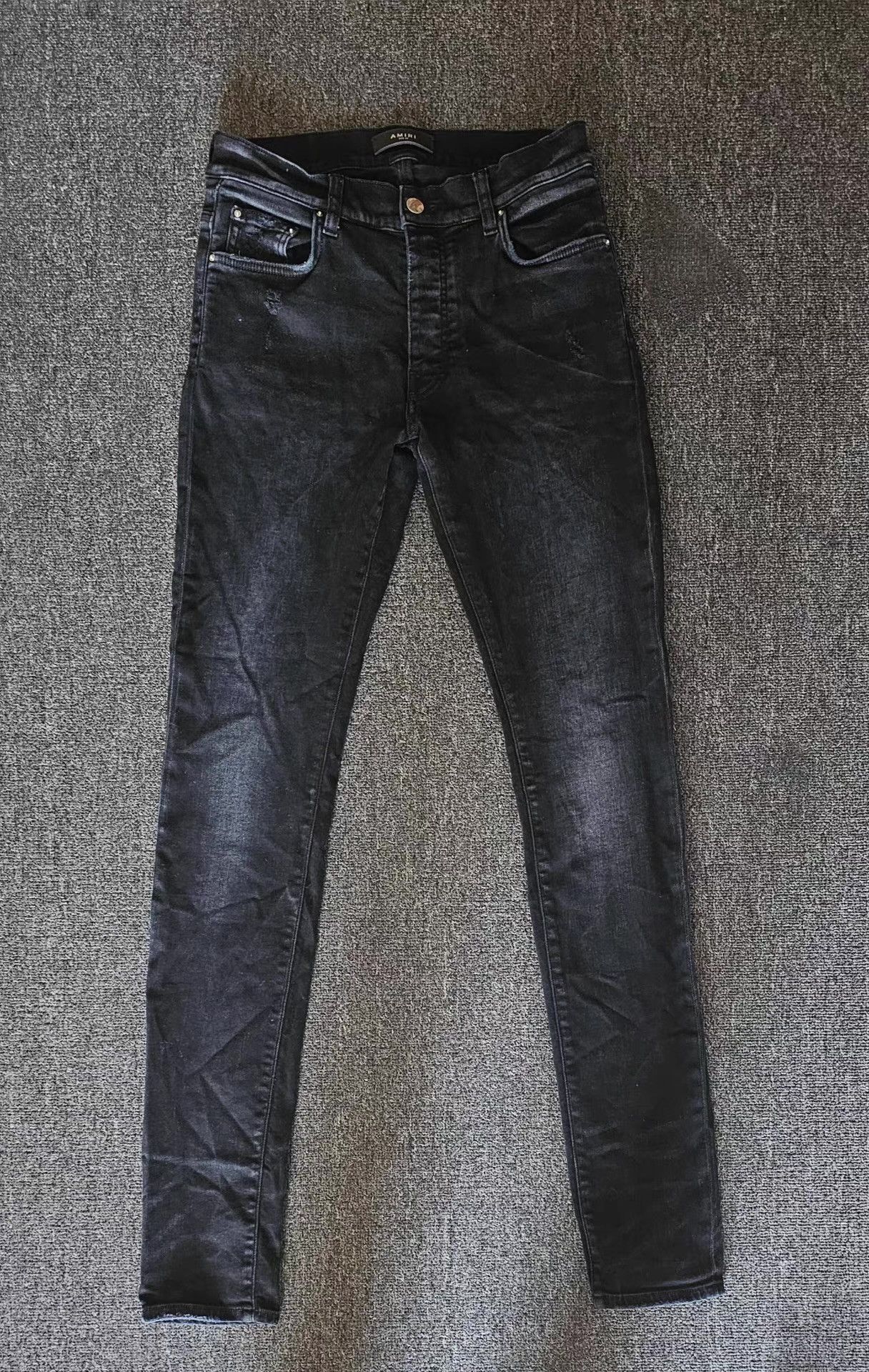 Amiri Black Denim Jeans Size US 32 / EU 48 - 1 Thumbnail