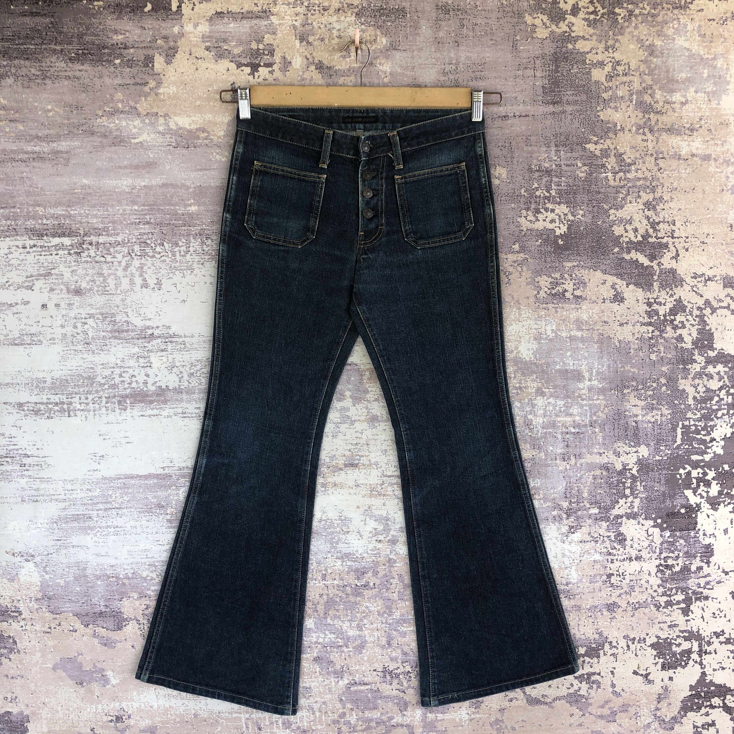 Vintage 90s Big John Jeans Flare Boot Cut Denim Bush Pants