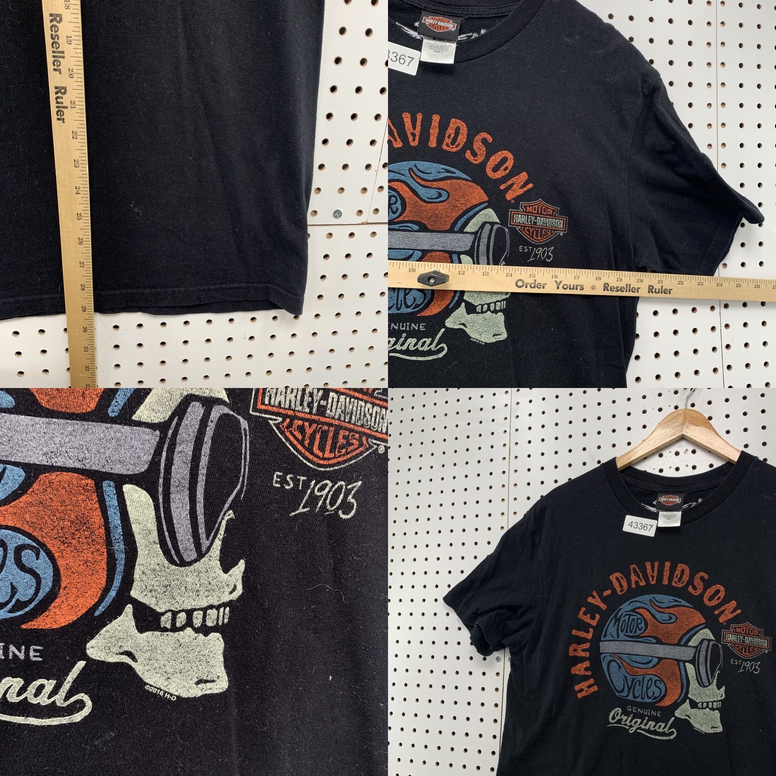 Harley Davidson Harley-Davidson Shirt Mens Large Black Skull Goggles Helmet Thiensville WI Shirt Mens Large Black Skull Goggles Helmet Thiensville WI Size US L / EU 52-54 / 3 - 8 Thumbnail