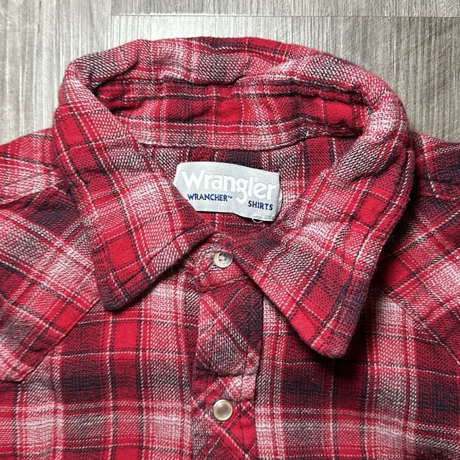 Wrangler Wrangler Wrancher Flannel Long Sleeve Pearl Snap - Medium Size US M / EU 48-50 / 2 - 6 Thumbnail