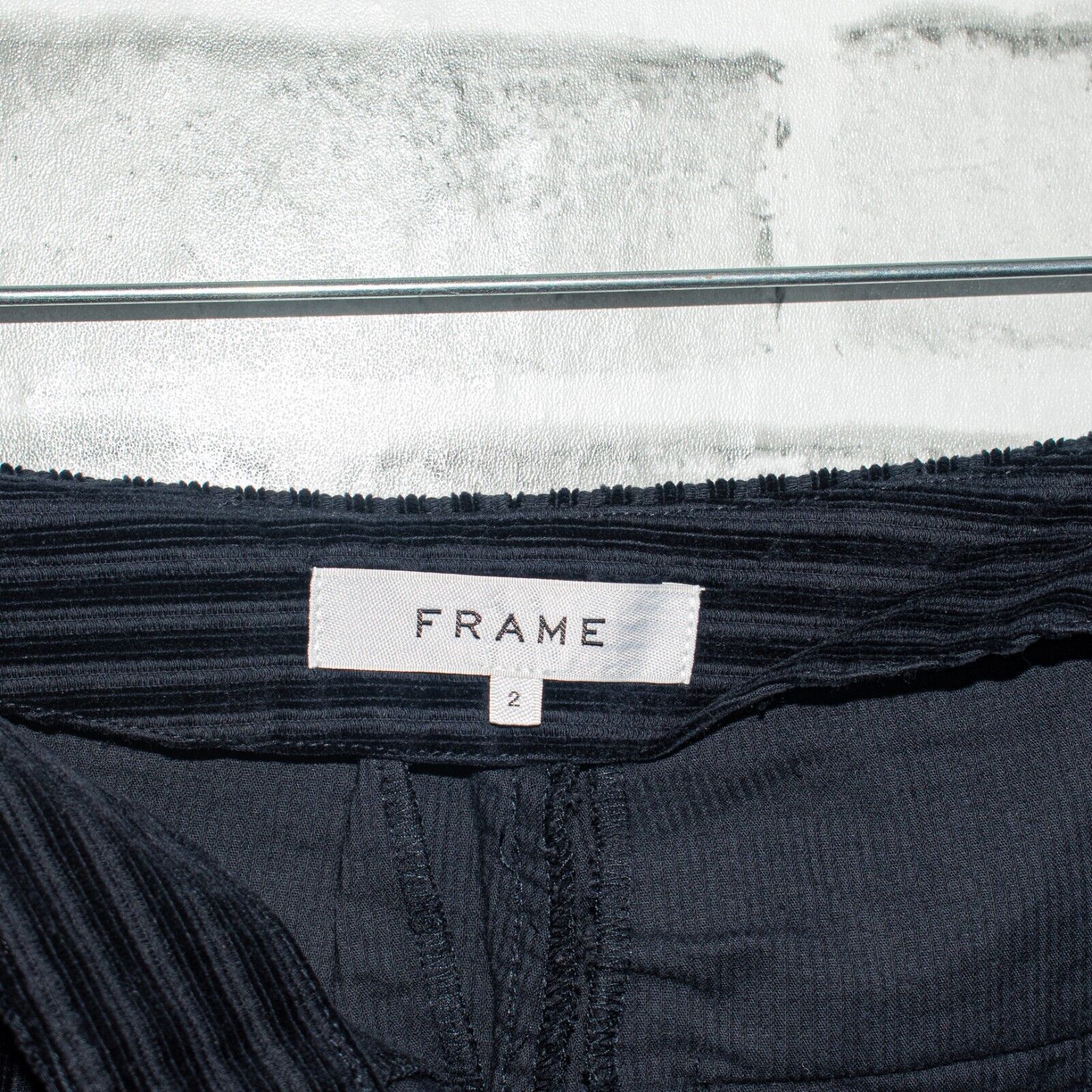 Frame FRAME denim Fine Variegated Slit Pants Fall Navy Cotton Size 26" / US 2 / IT 38 - 2 Thumbnail