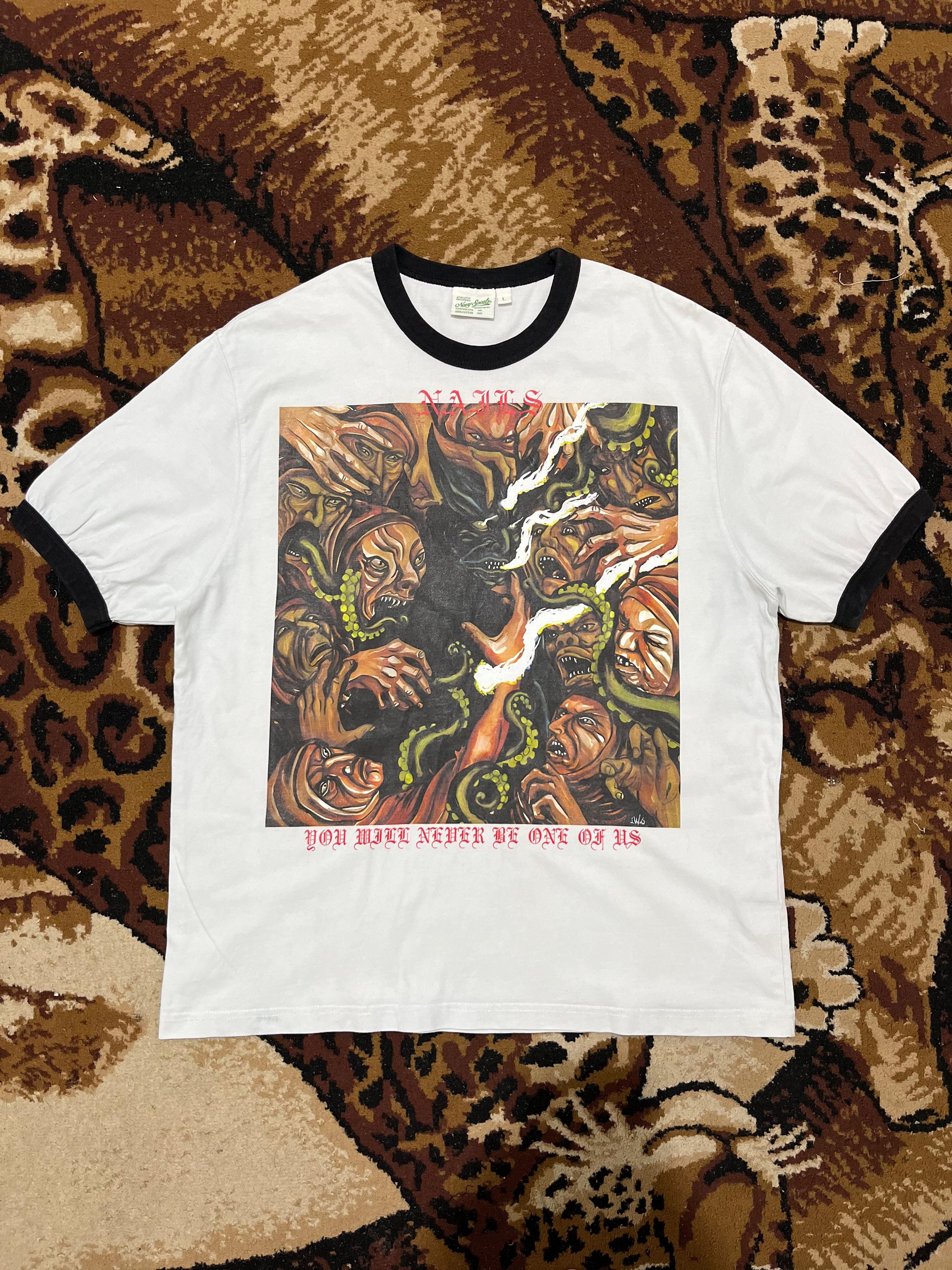 Band Tees Nails Tyranny Hardcore Ringer tee Size US L / EU 52-54 / 3 - 1 Thumbnail