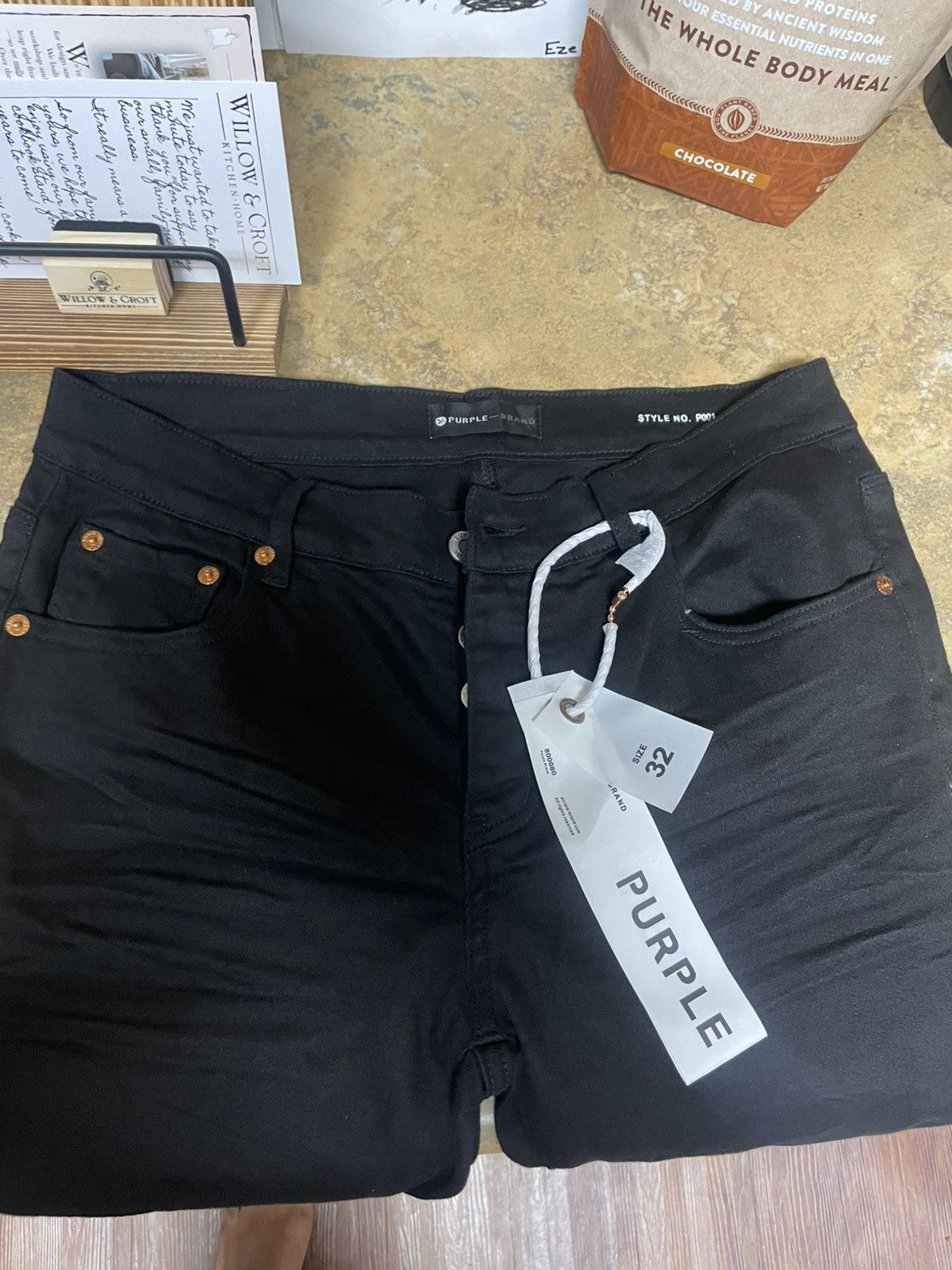 Purple Brand Purple Jeans (Black) Size US 32 / EU 48 - 4 Thumbnail